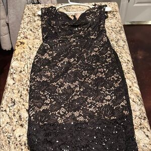 Elegant Black Lace Dress